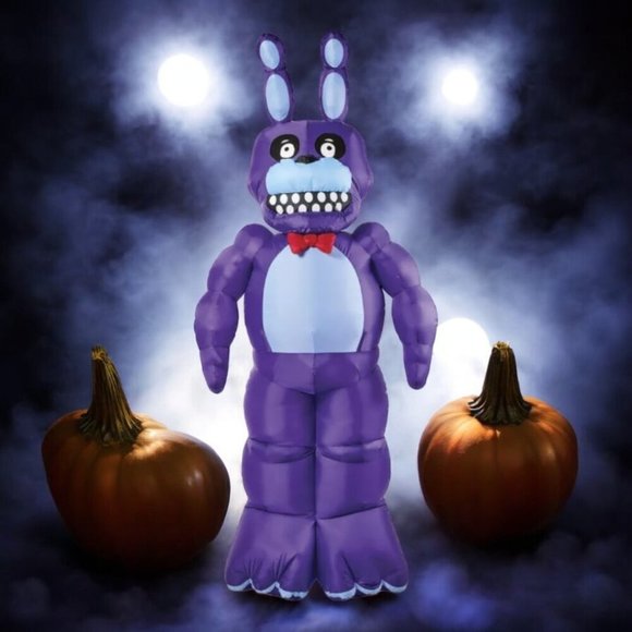 Five Nights at Freddy's Bonnie Inflatable Animated Halloween Prop Animatronic - Picture 1 of 7